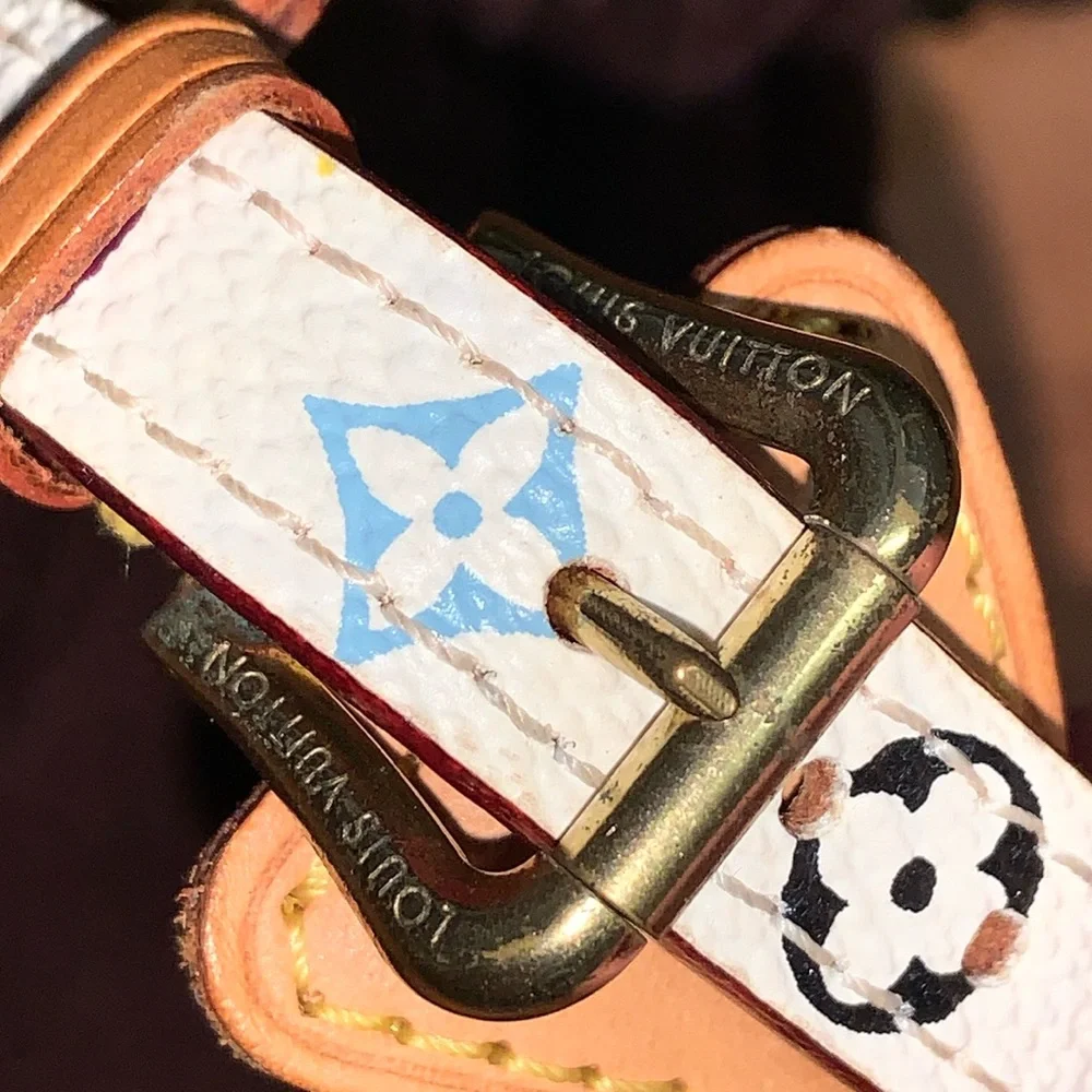 Authentic Louis Vuitton Leather Murakami Bracelet Cuff